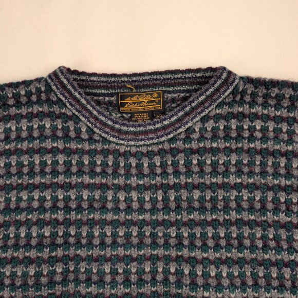Eddie Bauer Men's 100% Wool Crewneck Sweater L - Outdoor - Picture 5 of 10